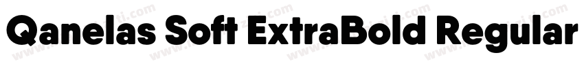 Qanelas Soft ExtraBold Regular字体转换